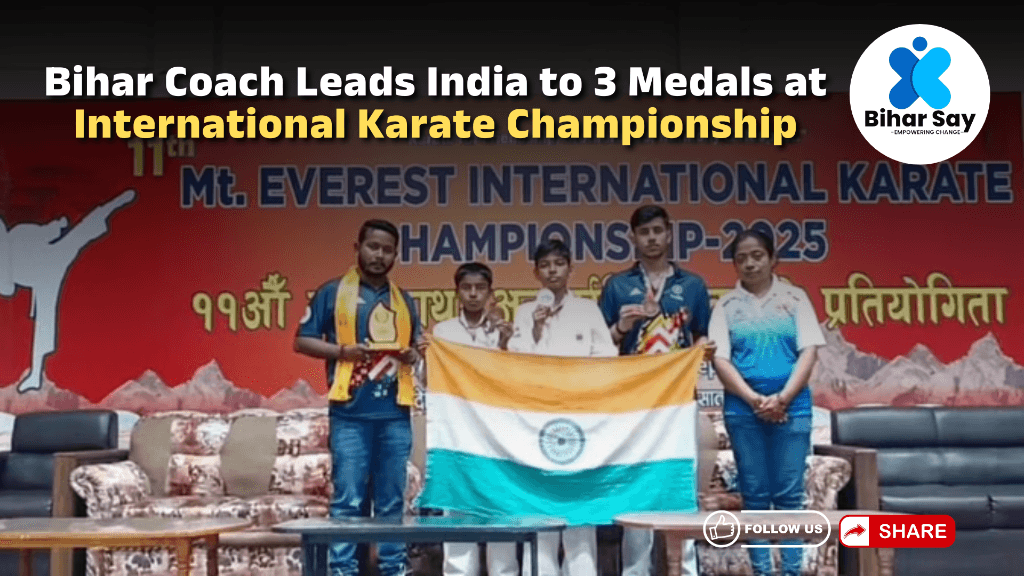 Bihar Coach Leads India to 3 Medals at International Karate Championship