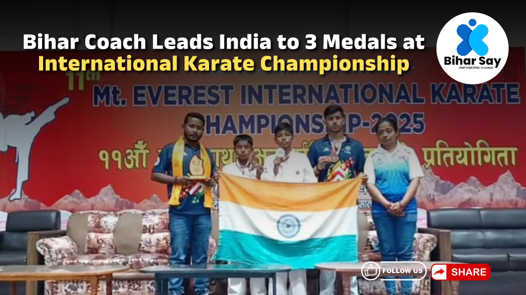 Bihar Coach Leads India to 3 Medals at International Karate Championship